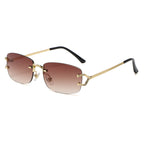Sophie | Luxe Randloze Zonnebril UV400 voor Dames