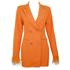 Hannah | Oranje Blazer Jurk