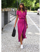 Michelle | Wrap Maxi Jurk Dames met Print