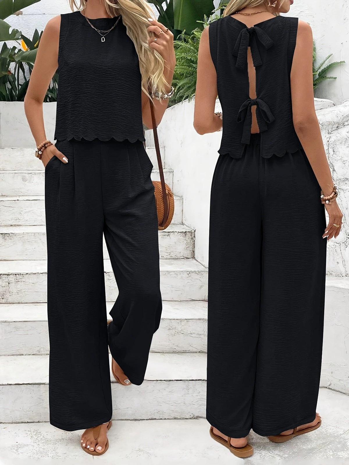 Jolie | Dames Set Wide Leg Broek & Top