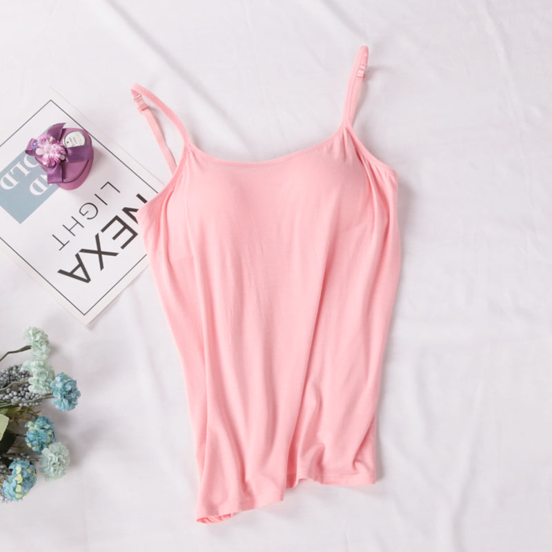 Livv | Basic Voorgevormde Spaghetti Top met Stretch