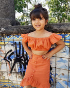 Gigi | Oranje Meisjes Set