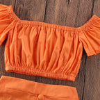 Gigi | Oranje Meisjes Set
