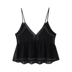 Jaléssa | Glitter Top met V-Hals Dames