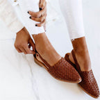 Léano | Gevlochten Slingback Sandalen Dames