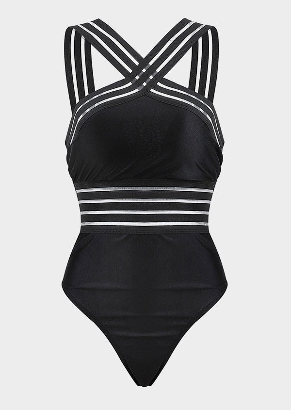 Leila | Zwarte Corrigerende Badpak Dames Luxe Fit