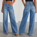 Pippa | Wide Leg Jeans Dames Hoge Taille