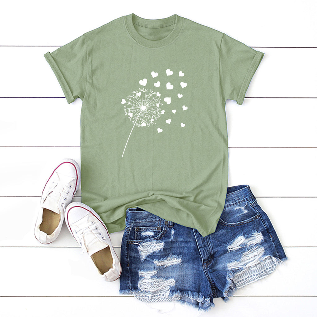 Aveline | Dandelion Graphic T-Shirt Dames