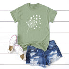 Aveline | Dandelion Graphic T-Shirt Dames