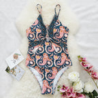 Zalina | Deep V-hals Badpak Dames Luxe Beachwear