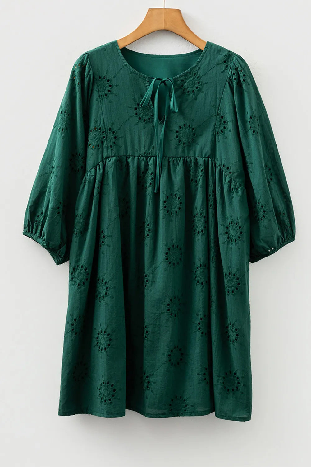 Estelle | Broderie Jurk Dames met Katoenen Tuniek