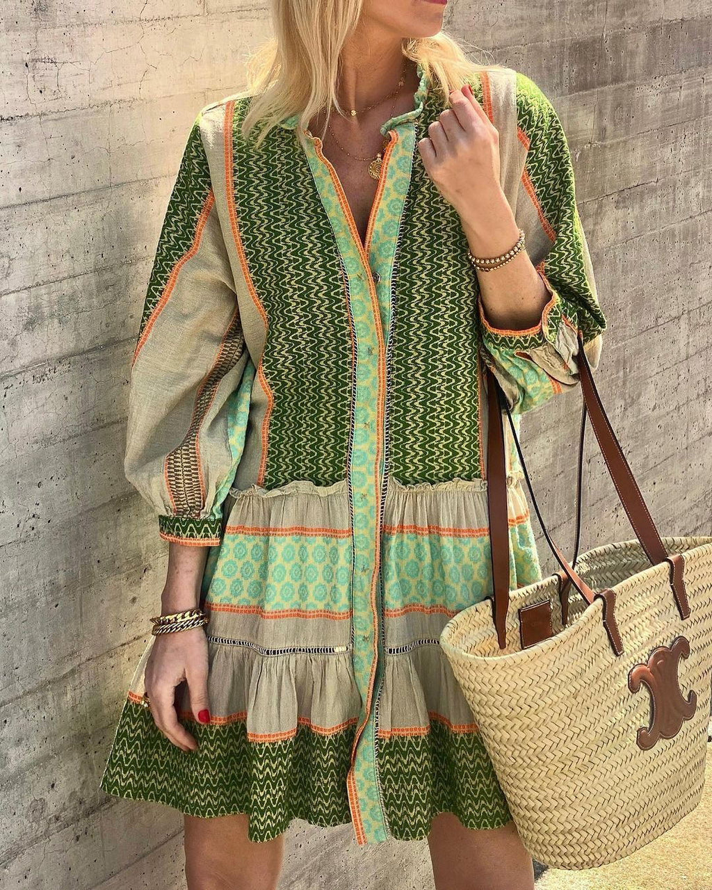 Lina | Luchtige Boho Tuniekjurk
