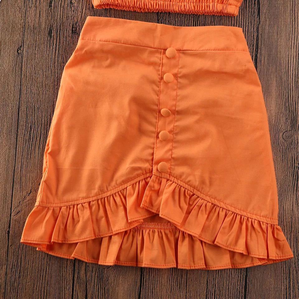 Gigi | Oranje Meisjes Set