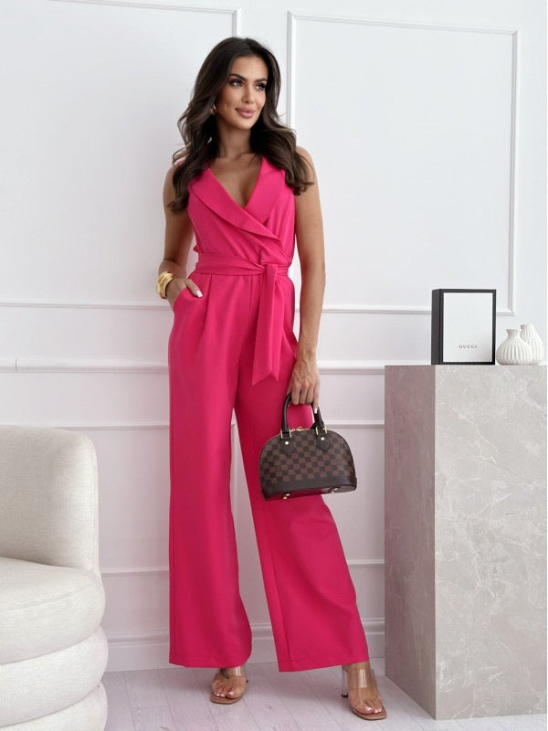 Aliyaah | V-Hals Jumpsuit Dames Chic