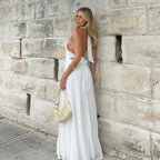 Xana | Halter Maxi Jurk