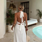 Xana | Halter Maxi Jurk