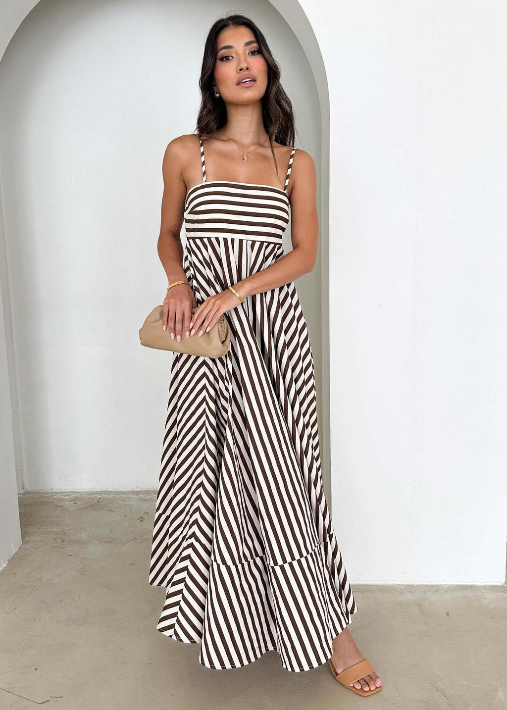 Liesl | Gestreepte Maxi Zomer Jurk