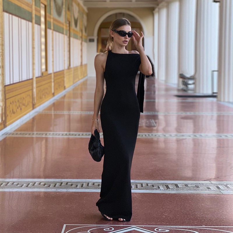 Verya | One Shoulder Maxi Jurk