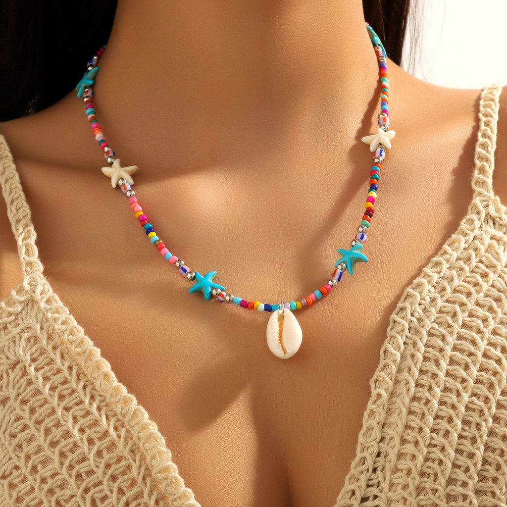 Azura | Schelpen Ketting met Kralen Dames