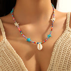 Azura | Schelpen Ketting met Kralen Dames