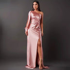 Selene | One Shoulder Gala Jurk met Split