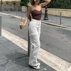 Autumna | Wide Leg Cargo Jeans Dames