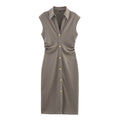Evita | Mouwloze Blousejurk