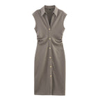 Evita | Mouwloze Blousejurk