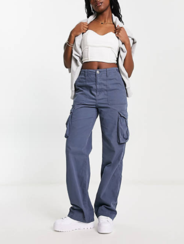 Autumna | Wide Leg Cargo Jeans Dames