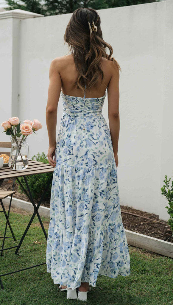 Fileine | Maxi Jurk Dames Chiffon Bloemenprint
