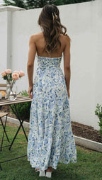 Fileine | Maxi Jurk Dames Chiffon Bloemenprint