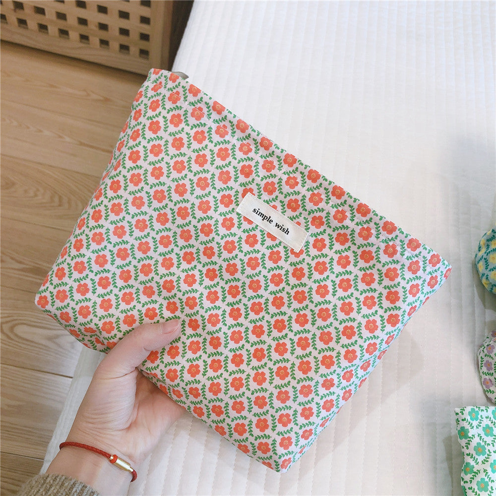 Jazmin | Floral Make-up Tas met Rits
