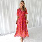 Juliette | Luxe Maxi Jurk met V-Hals Dames