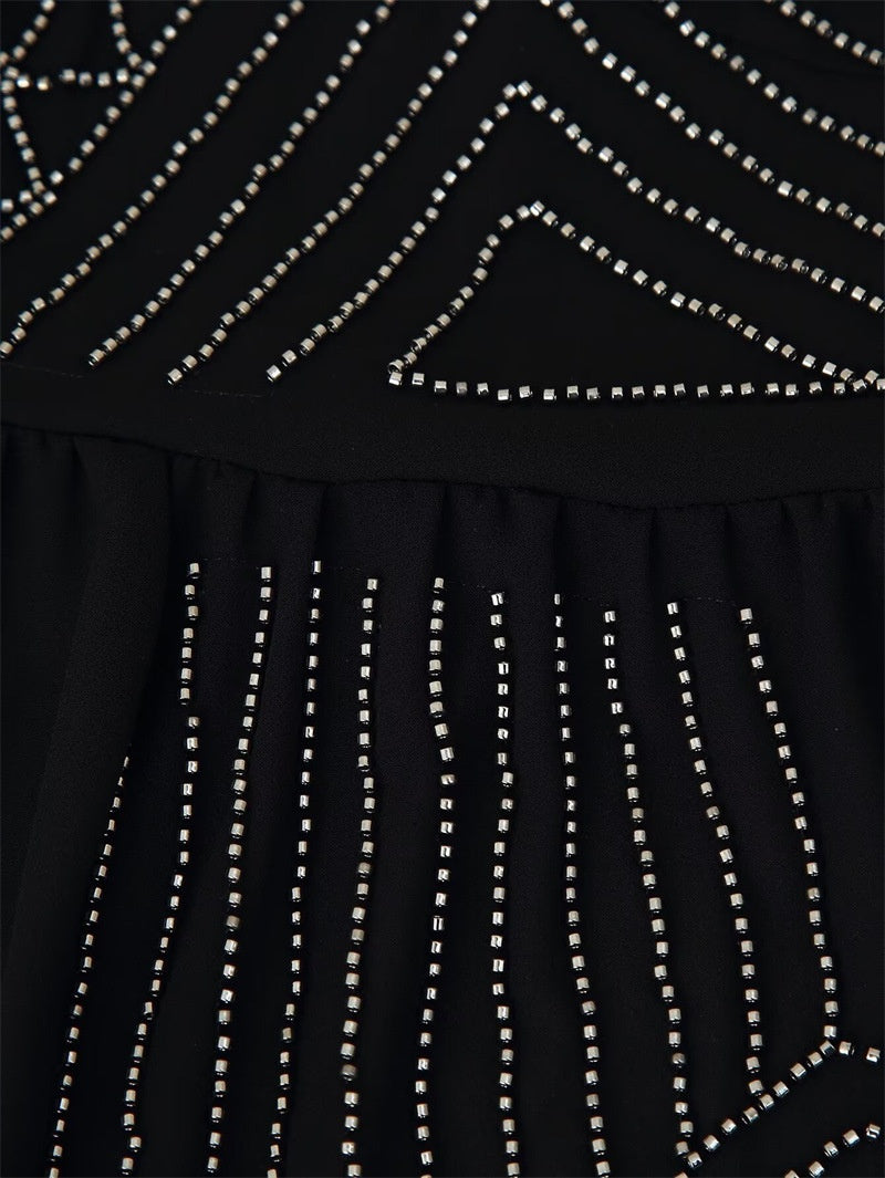 Jaléssa | Glitter Top met V-Hals Dames