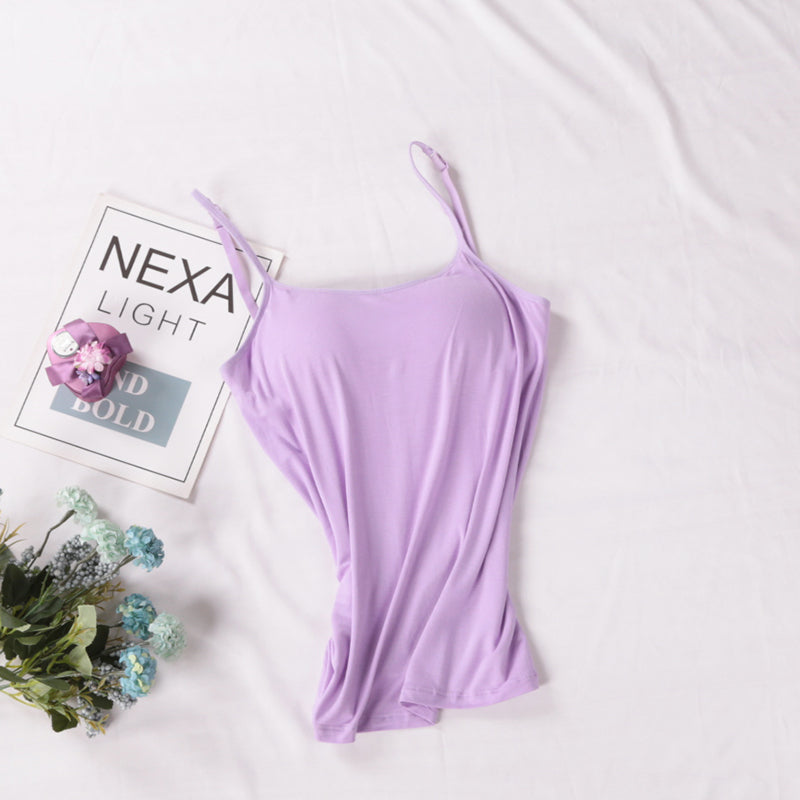Livv | Basic Voorgevormde Spaghetti Top met Stretch