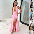Xana | Halter Maxi Jurk