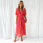 Juliette | Luxe Maxi Jurk met V-Hals Dames