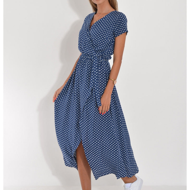 Michelle | Wrap Maxi Jurk Dames met Print