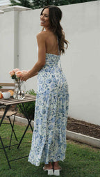 Fileine | Maxi Jurk Dames Chiffon Bloemenprint
