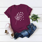 Aveline | Dandelion Graphic T-Shirt Dames