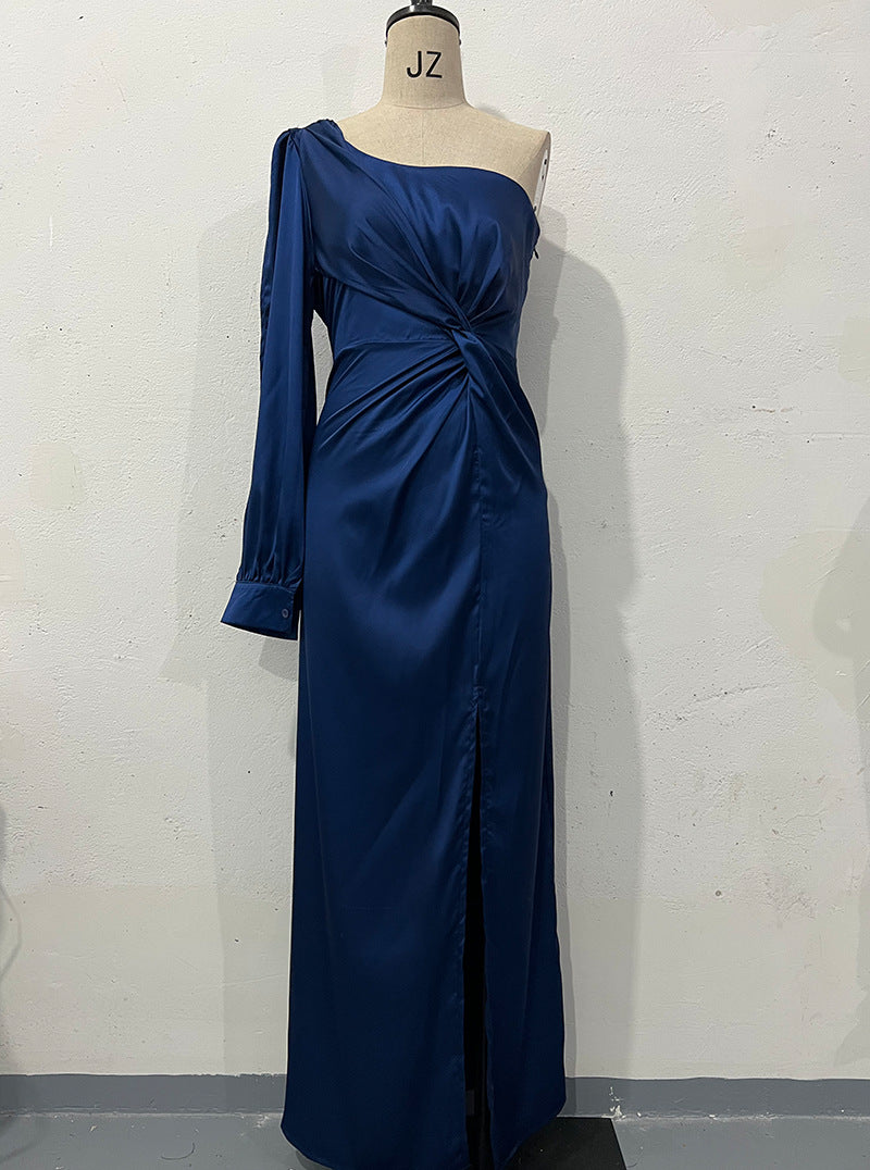Selene | One Shoulder Gala Jurk met Split