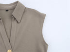Evita | Mouwloze Blousejurk