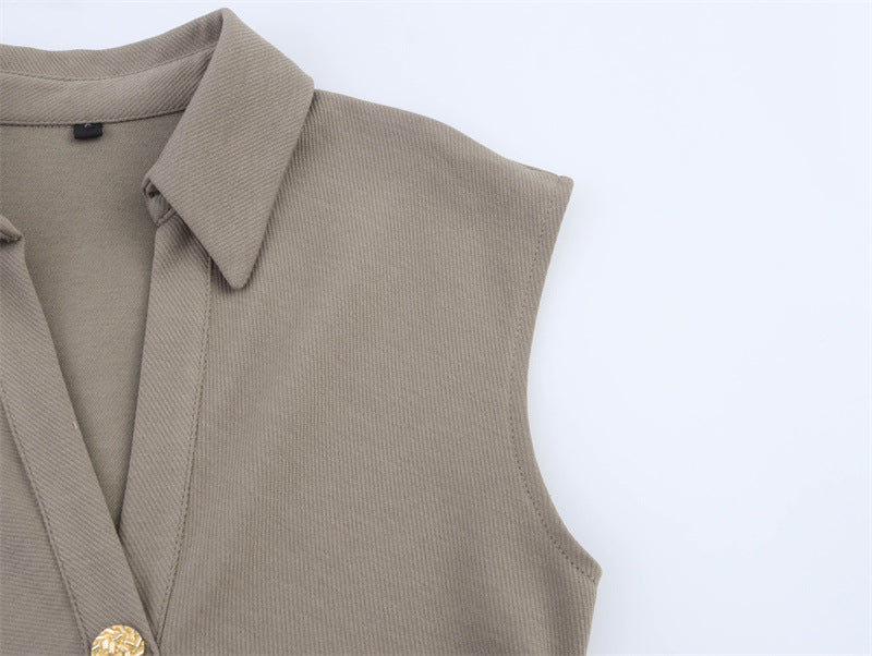 Evita | Mouwloze Blousejurk