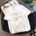 Miyumi | Cat Graphic T-Shirt Dames