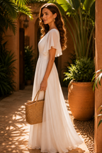 Holly | Maxi Wrap Jurk Dames Chic