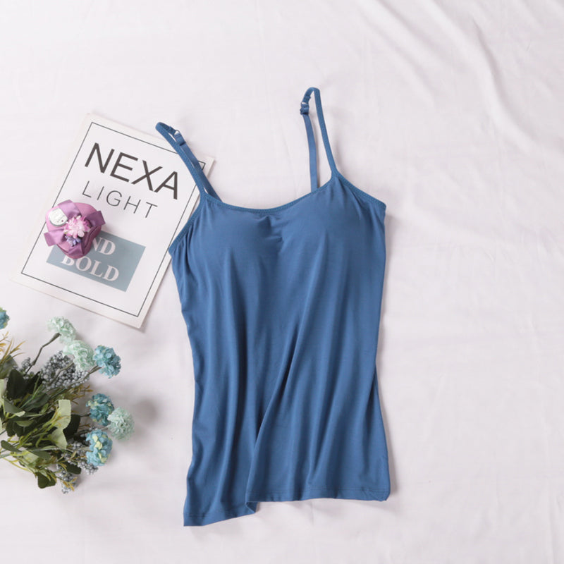 Livv | Basic Voorgevormde Spaghetti Top met Stretch