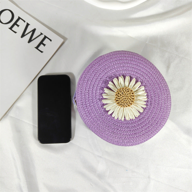 Zélina | Ronde Stro Tas met Bloem