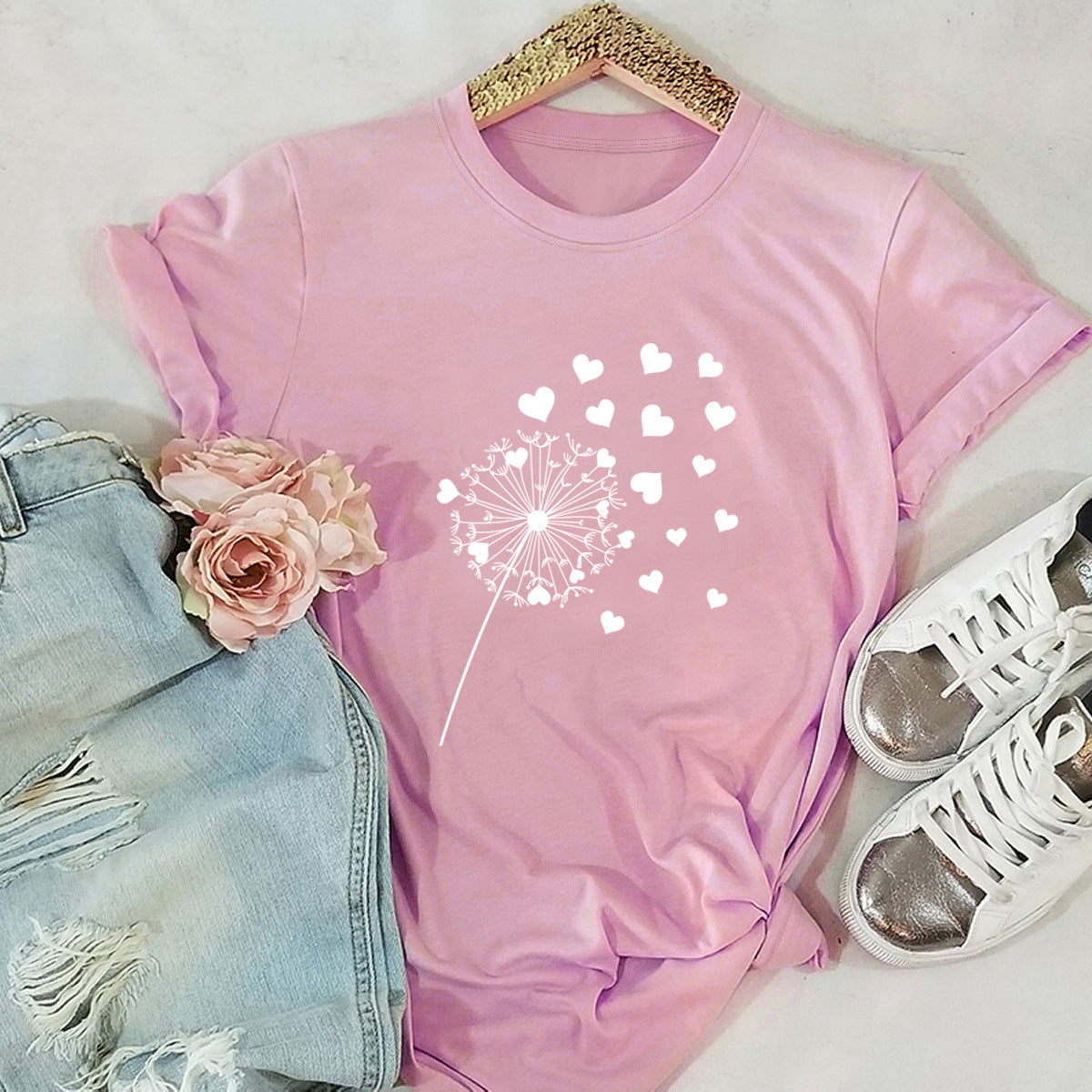 Aveline | Dandelion Graphic T-Shirt Dames