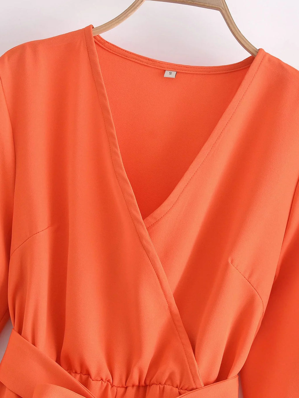 Caroline | Oranje Korte Jumpsuit