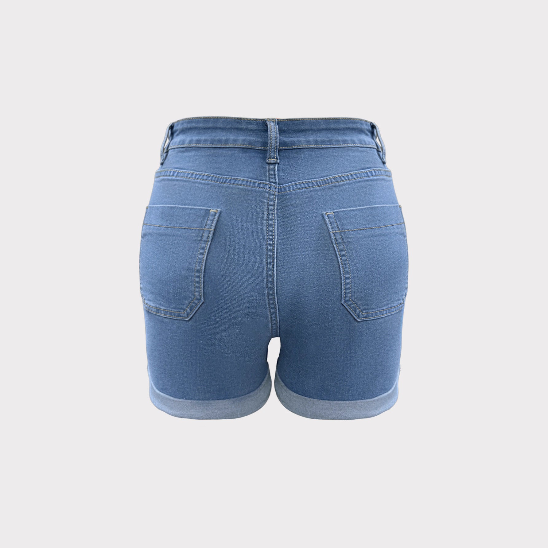 Cindy | High Waist Denim Short